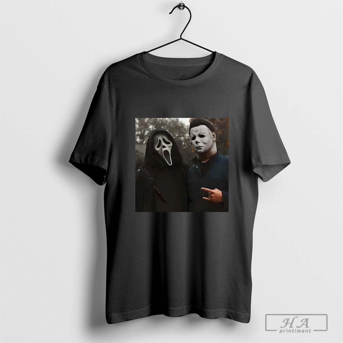 Retro 90s Halloween Ghostface And Michael Meyers Shirt, Vintage Scary Movies Sweatshirt