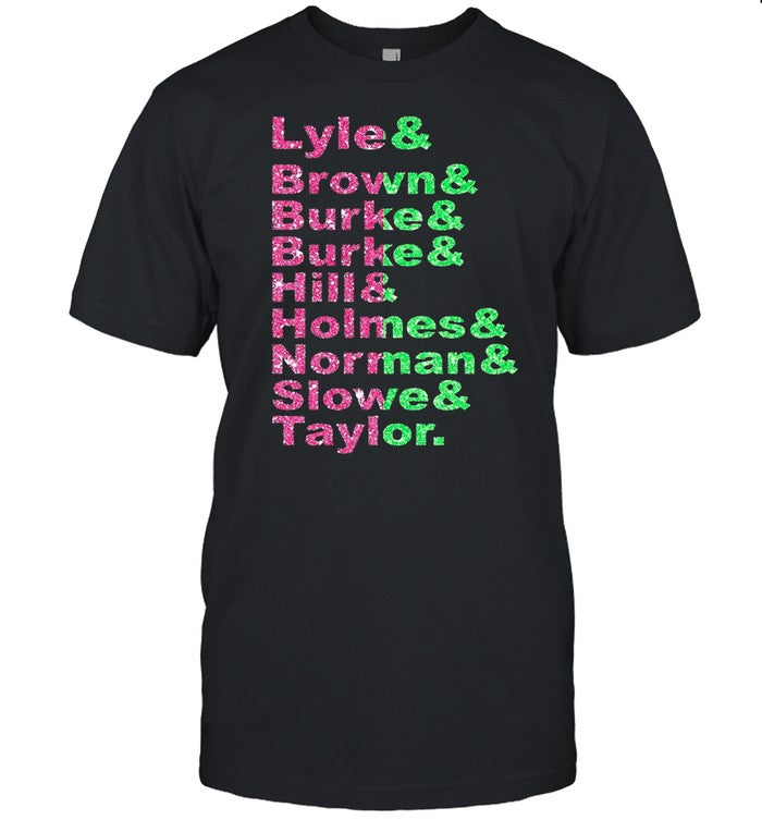 Diamond Lyle Brown Burke Hill Holmes Norman Slow And Taylor shirt_1