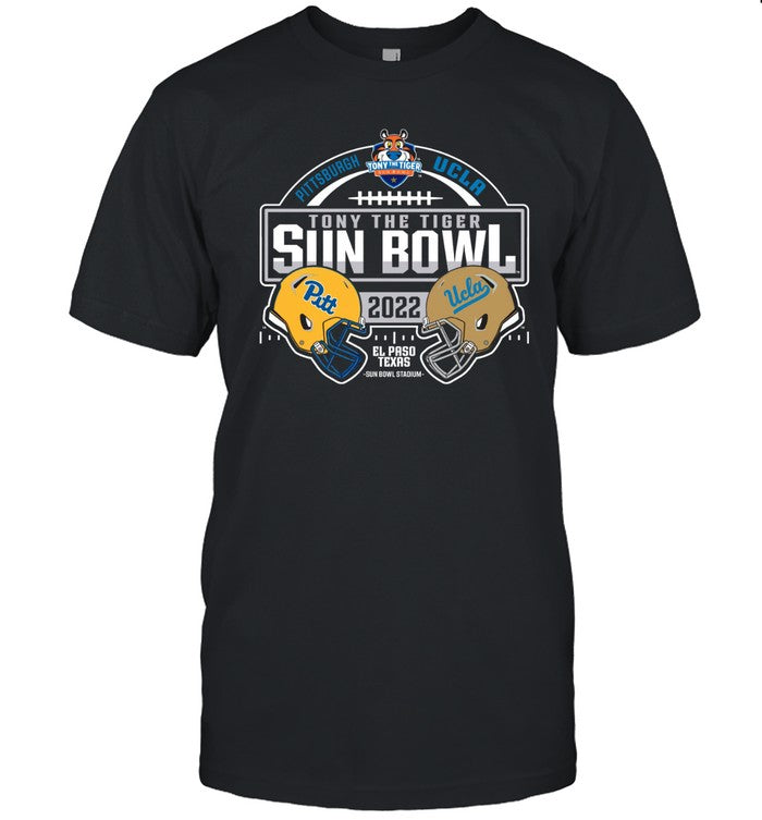 2022 Tony The Tiger Sun Bowl Matchup Ucla Bruins Vs Pittsburgh Panthers Tee