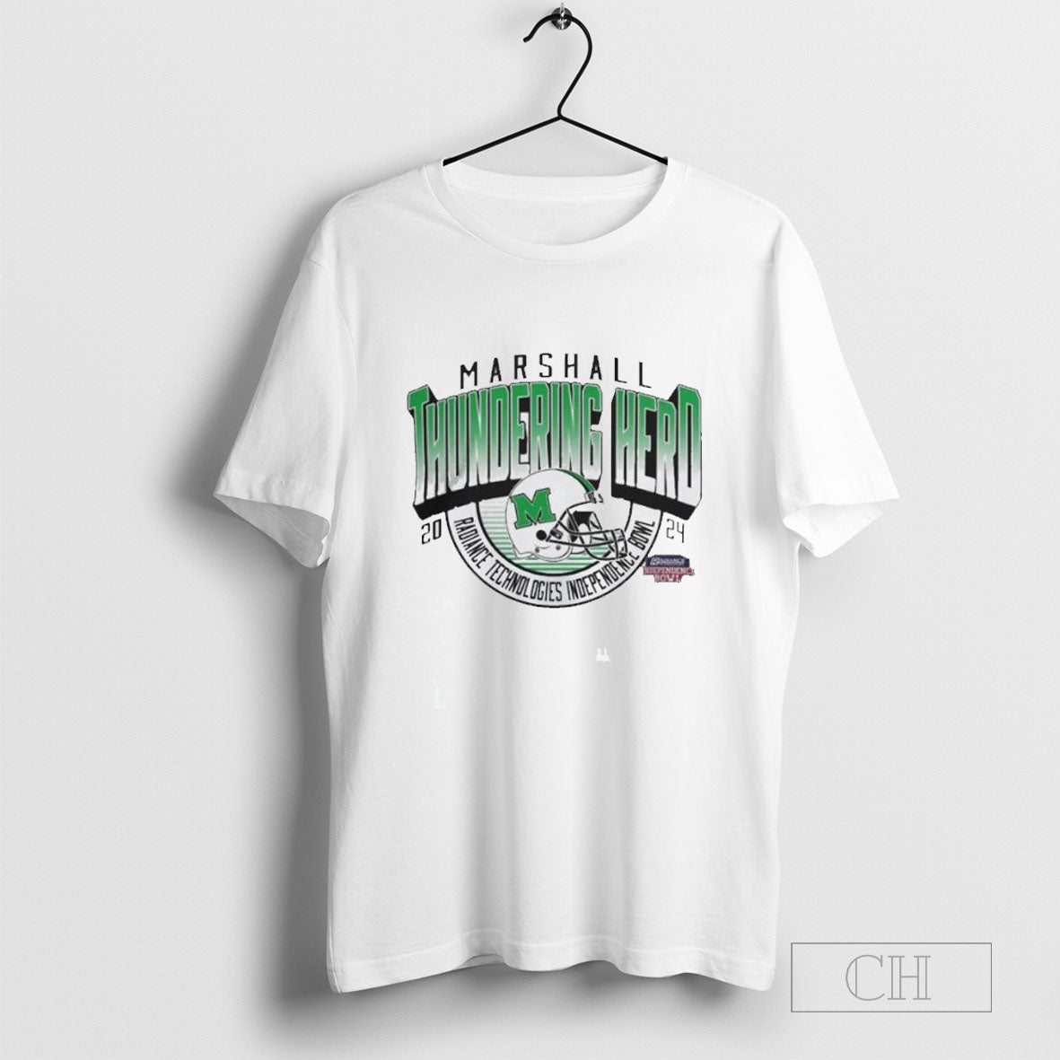 Radiance Technologies Independence Bowl Merch Marshall University Football 2024 Bound Helmet Shirt
