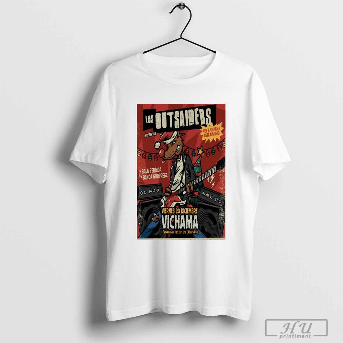 Poster Los Outsaiders Vichama Conciertos Lima December 20-2024 T-shirt