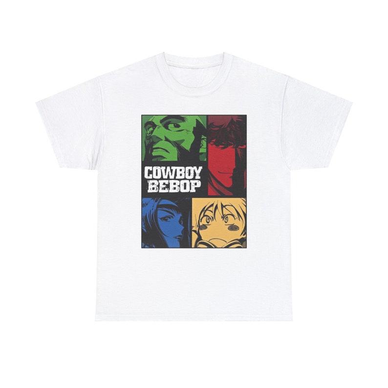 Retro Cowboy Bebob Manga T-shirt, Whatever Happens Tshirt, Graphic Airplane Anime Unisex Shirt Cotton Menswear