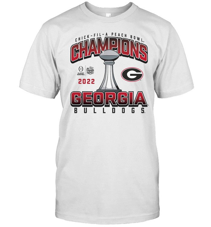 Georgia Bulldogs College Football Playoff 2022 Peach Bowl Champions T-Shirt_1