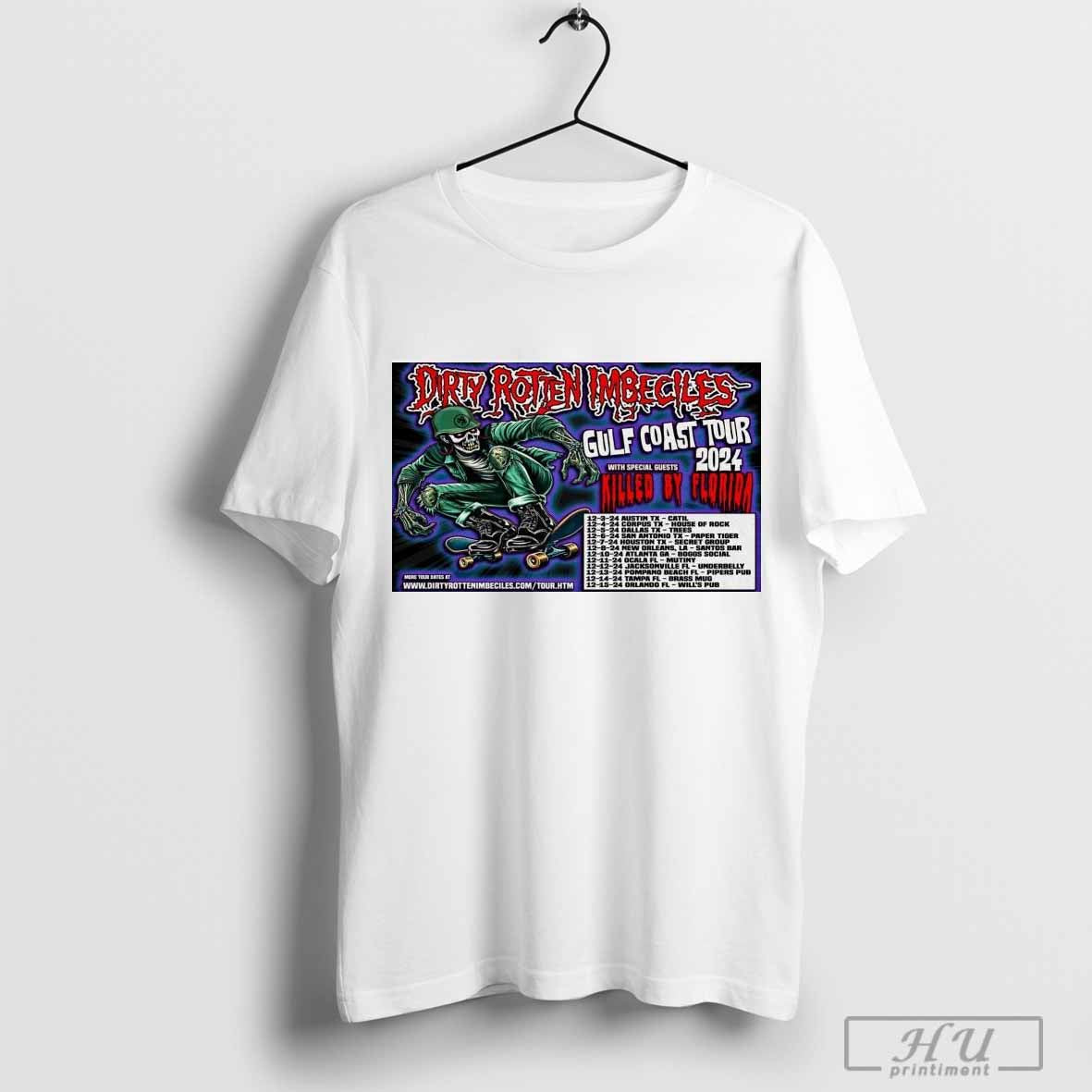 Poster Dri Rotten Imbeciles Band Gulf Coast Dec 2024 Show T-shirt