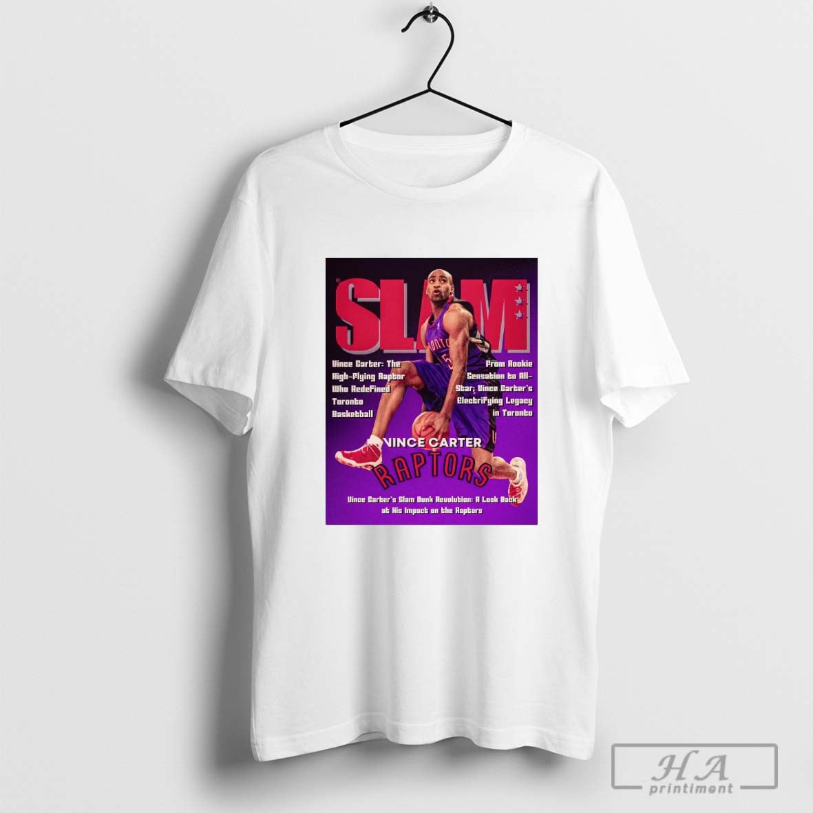 SLAM Vince Carter Toronto Raptors A Look back At His Impact On The Raptors 2024 T-shirt
