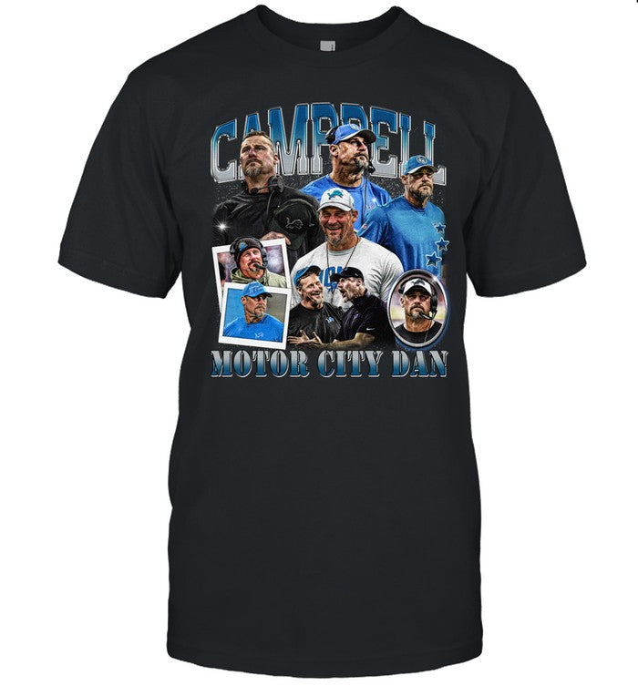 Dan Campbell Shirt, Football American Graphic Vintage, Football 90s Bootleg