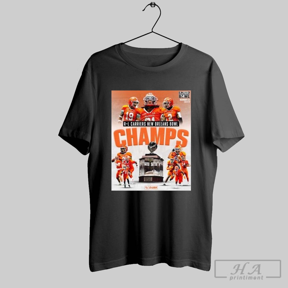 Sam Houston Football The Bearkats 2024 Rl Carriers New Orleans Bowl Champions Shirt
