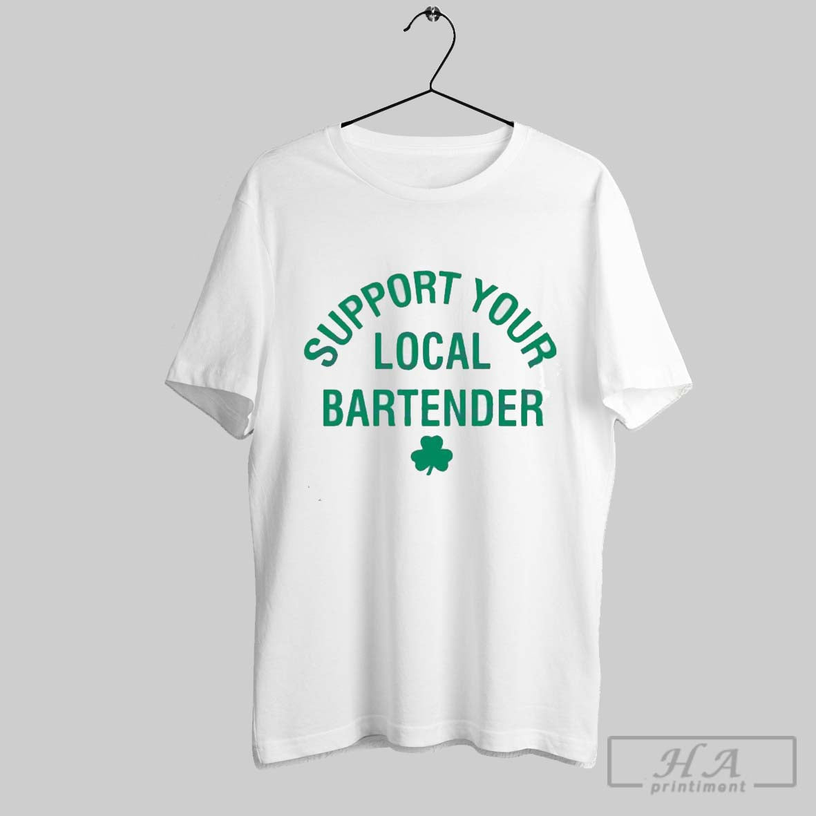 Support Your Local Bartender Shamrock St Patricks Day Shirt