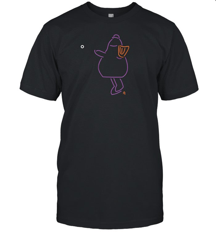 Purple Neon Mascot Throw