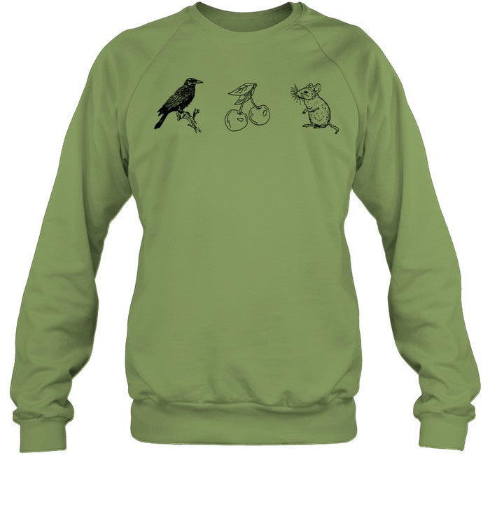 Limited Armchair Expert Crow Cherry Mouse Sweatshirt