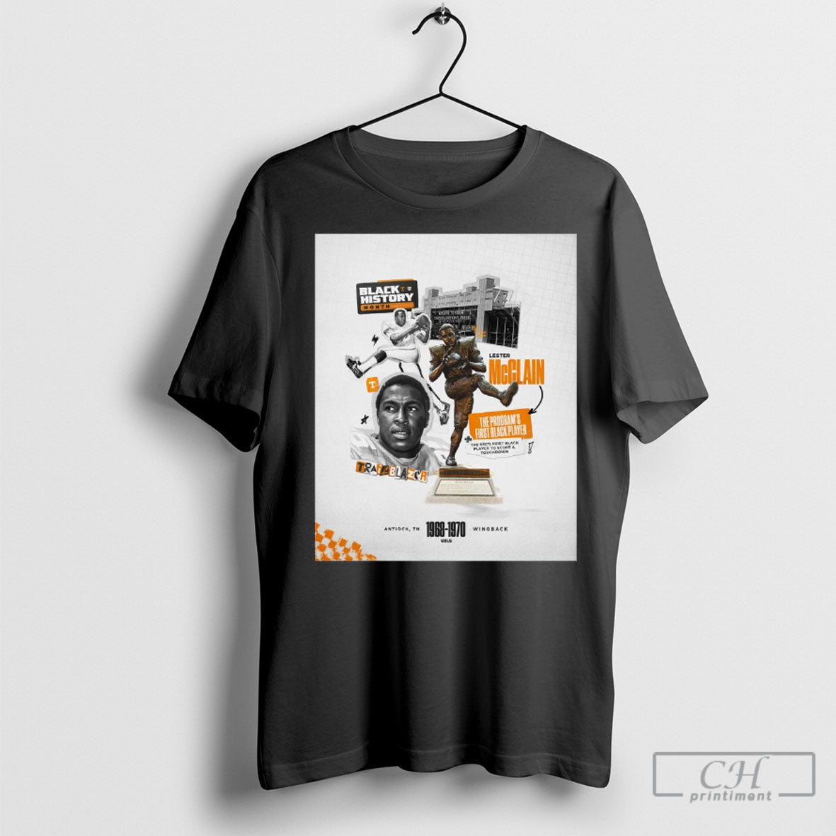 Tennessee Vols Football Lester Mcclain Homegrown Trailblazer Black History Month The Programs First Player Shirt