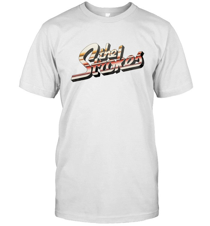Limited The Strokes Striped Logo Shirt
