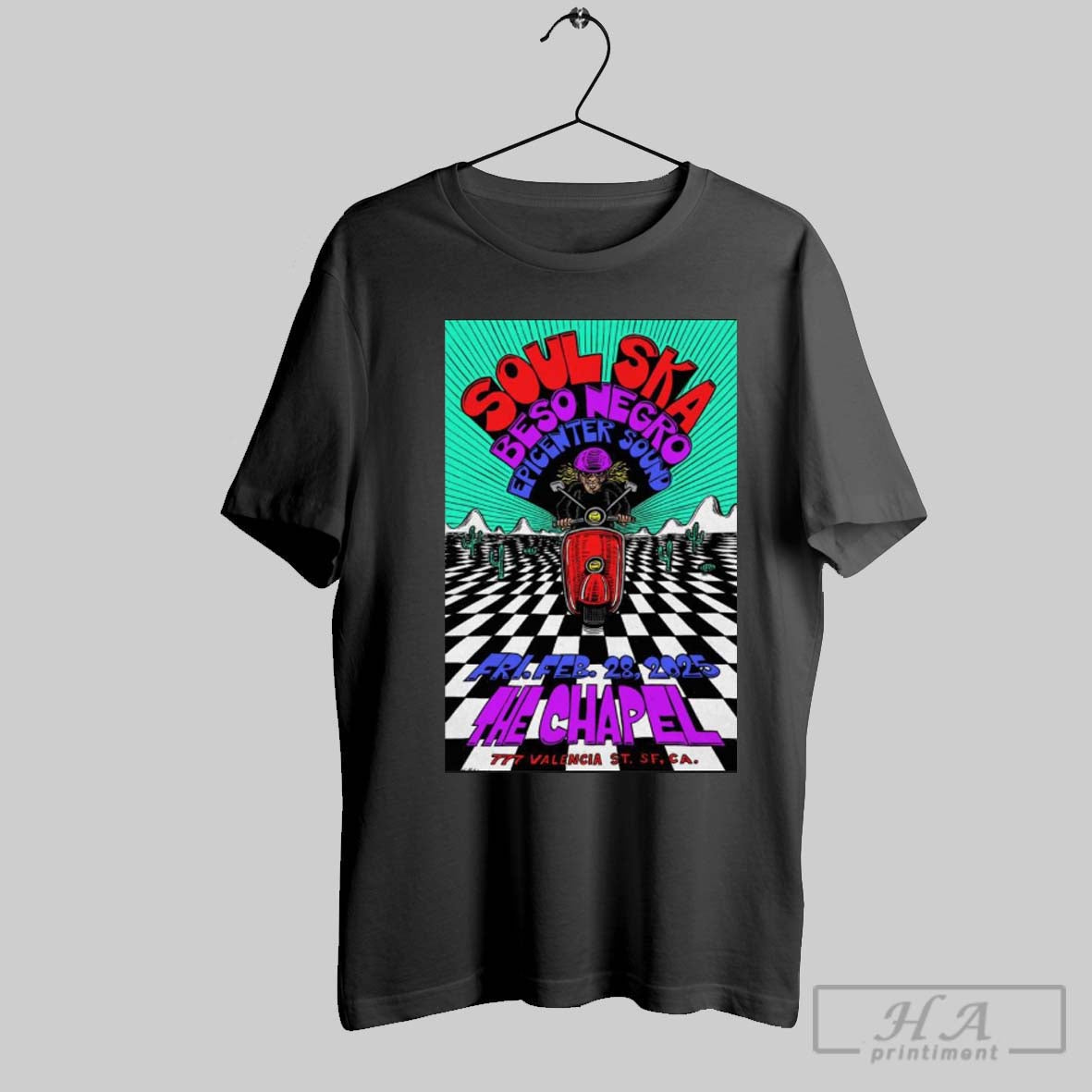 Soul Ska At The Chapel On February 28 2025 Show Poster Shirt