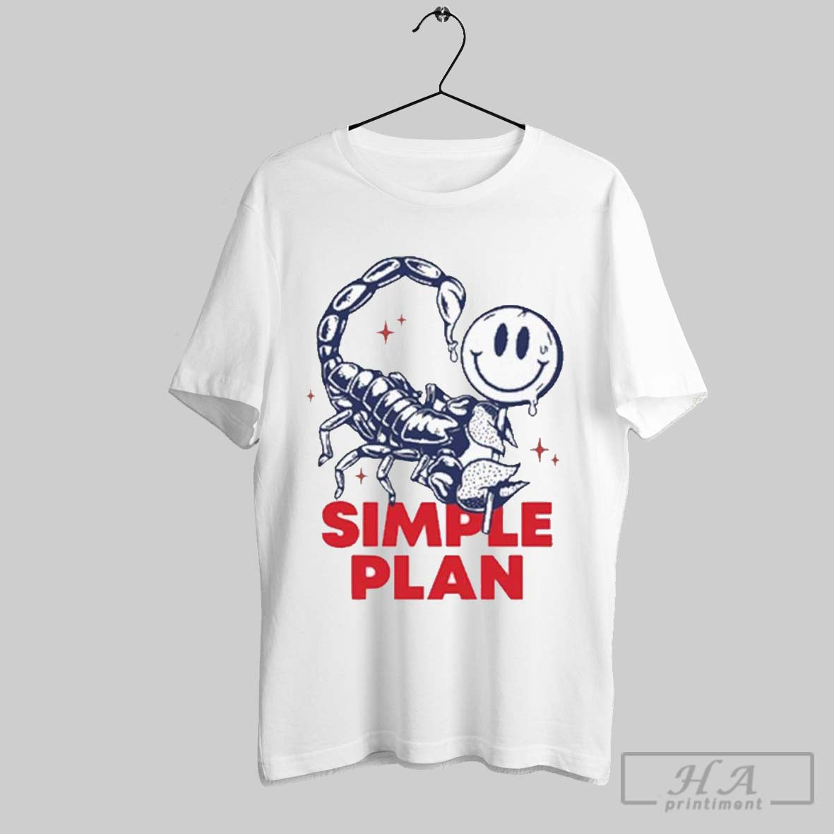 Simple Plan Scorpion Candy Cane Smiley T Shirts