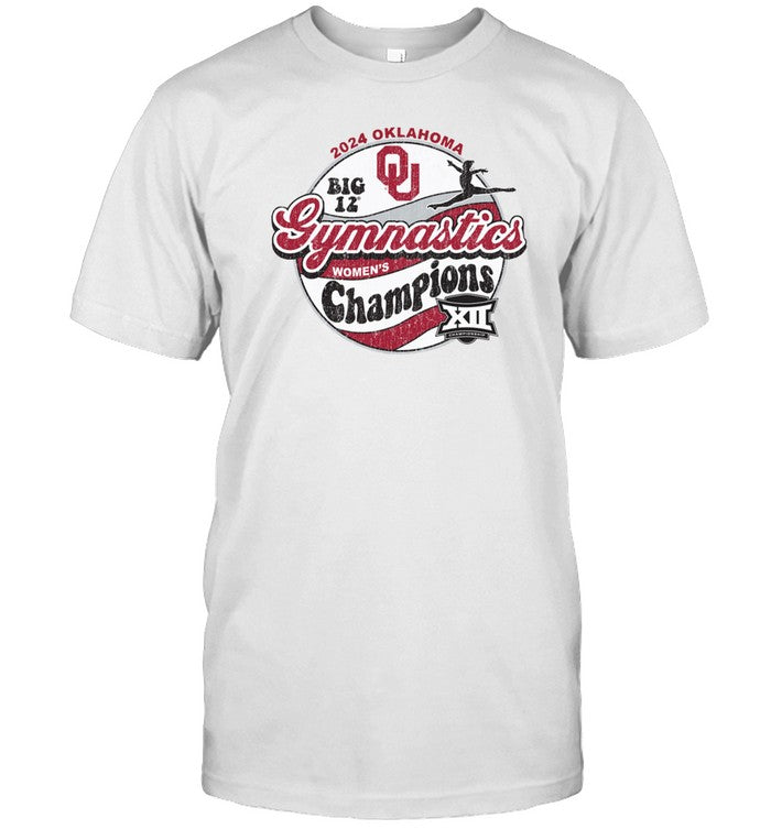 Oklahoma Sooners 2024 Big 12 Women Gymnastics Champions T Shirt
