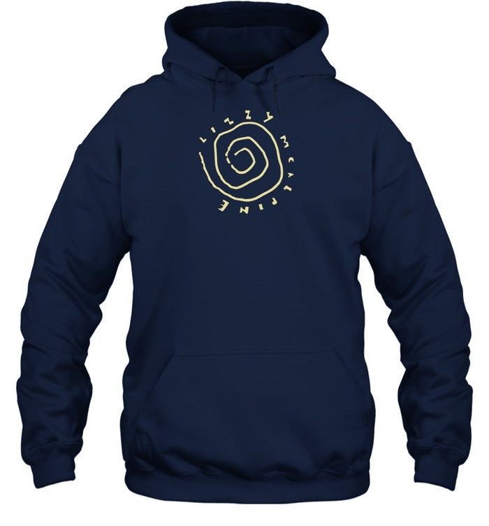 Lizzy Mcalpine Navy Vortex Hoodie
