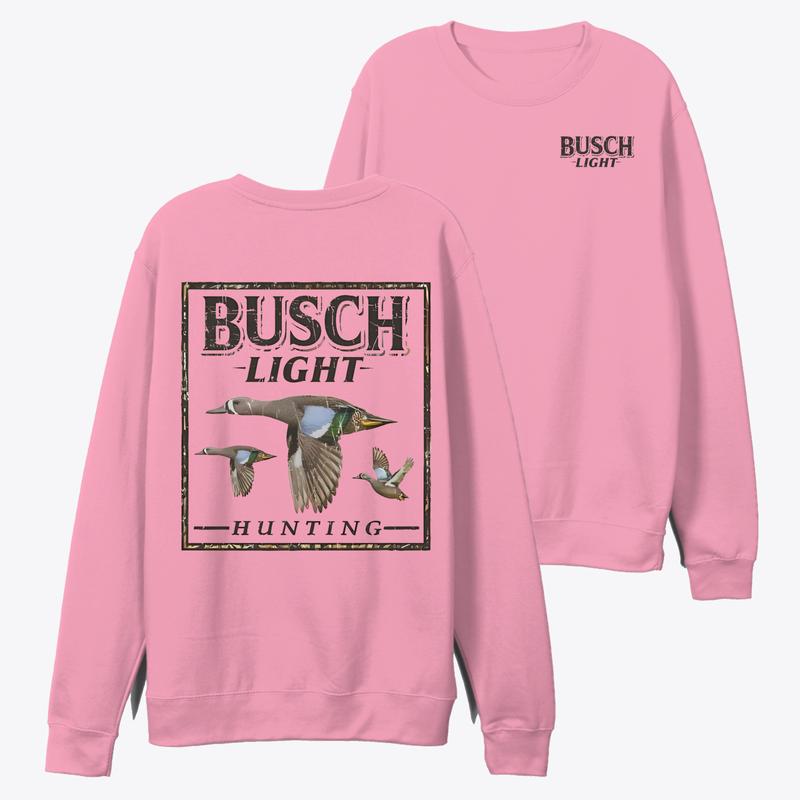 Unisex Sweatshirt - Busch Light Hunting Camo Duck Shirt, Unisex Shirt, Full Color Shirt, For Men, For Women Menswear Day Hoodie Love
