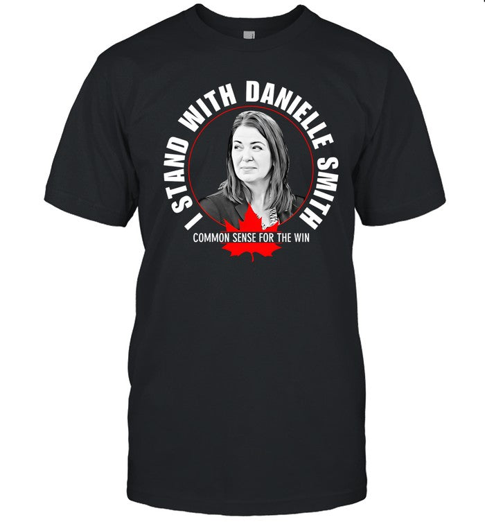 April Hutchinson Wearing I Stand With Danielle Smith Bella Canvas Signature T Shirt