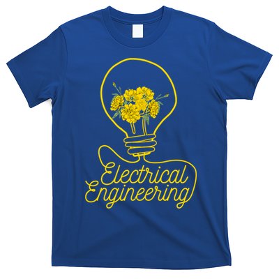Flower Lightbulb Electrical Engineering Gift T-Shirt
