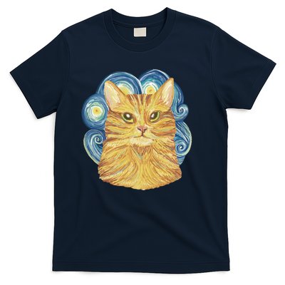 Golden Cat Post Impressionism T-Shirt