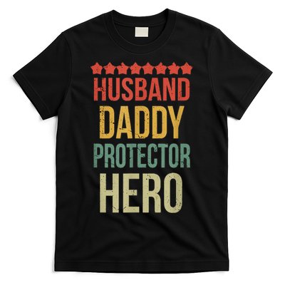 Husband Daddy Protector Hero T-Shirt