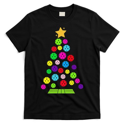 Pickleball Christmas Tree T-Shirt