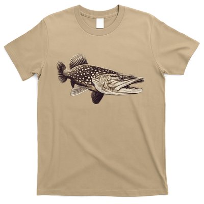 Pike Fish Monchrome T-Shirt