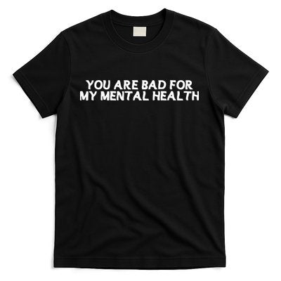 Ryan Clark Wearing You Are Bad For My Mental Health T-Shirt