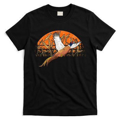 Ringneck Pheasant Hunting Upland Bird Hunter Grain Field T-Shirt