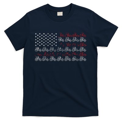 Tractor American Flag Farmer T-Shirt