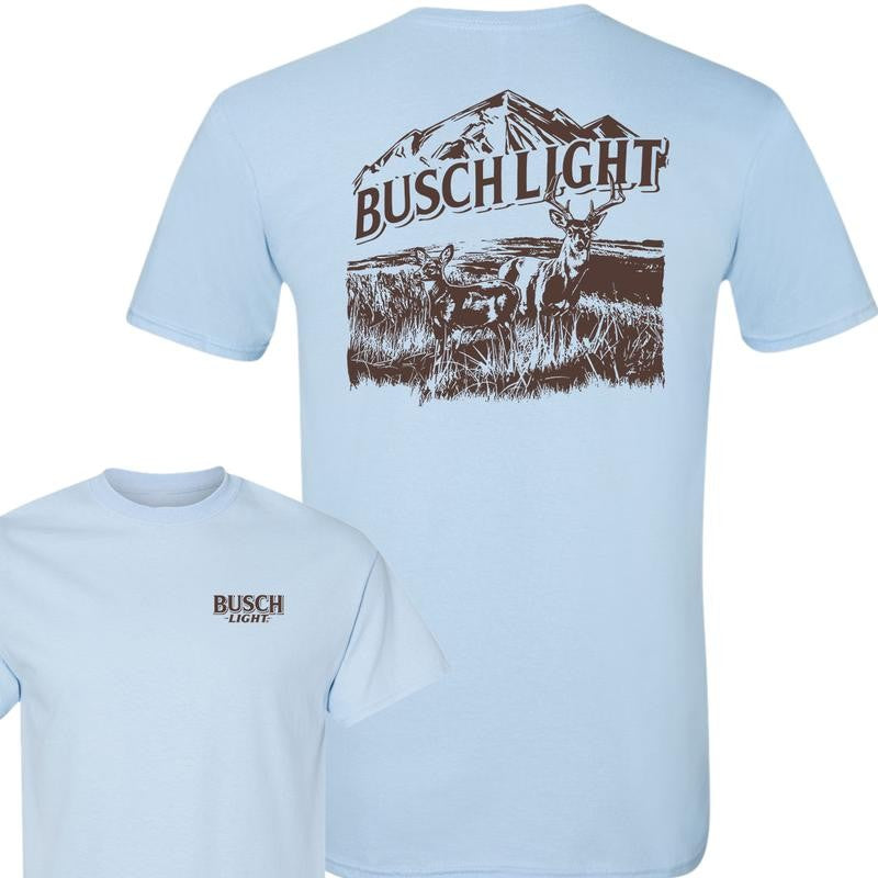 Busch Light Wildlife Deer 2-Sided T-Shirt, Summer T-Shirt, Unisex T-Shirt, For Men, For Women
