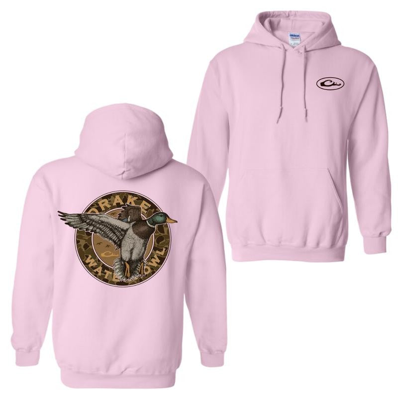 Drake Waterfowl Hoodie and T-shirt, Featuring Mallard Duck Graphic On Back, Duck Camo Hoodies, Comfortable And Stylish Unisex Hoodie