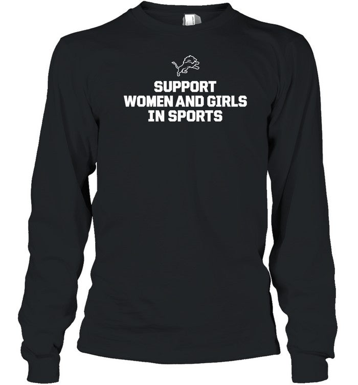 Brad Holmes Wearing Support Women And Girls In Sports Long Sleeve