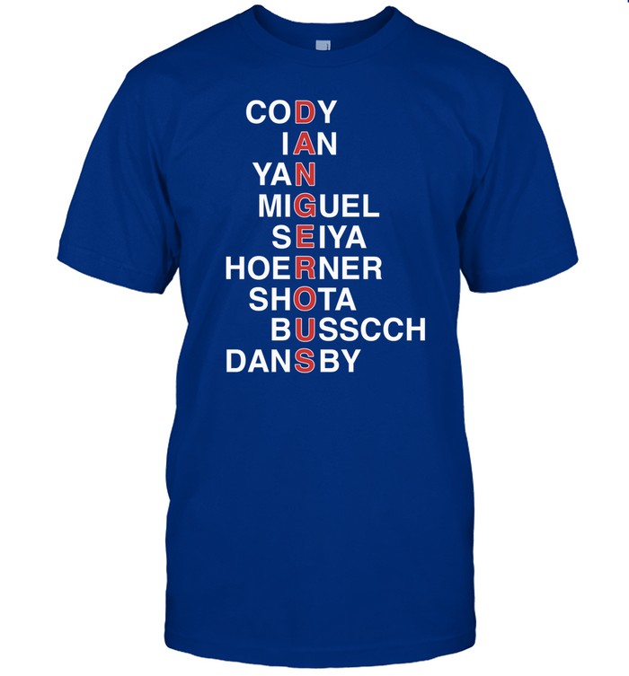 Obvious Shirts Chicago Cubs Dangerous Cody Ian Yan Miguel Seiya Hoerner Shota Busscch Dansby Tee
