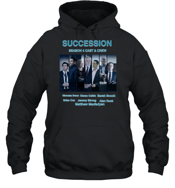 Succession Season 4 Cast & Crew Nicholas Braun Kieran Culkin Sarah Snook Hoodie