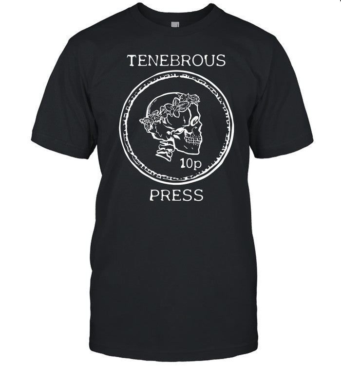 Tenebrous Press Skull & Laurel Straight Cut T Shirt
