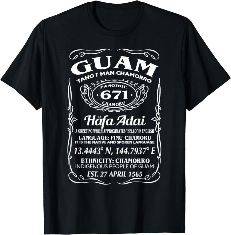 [100% Cotton]Guam Facts Shirt Guam T shirt 671 Tee