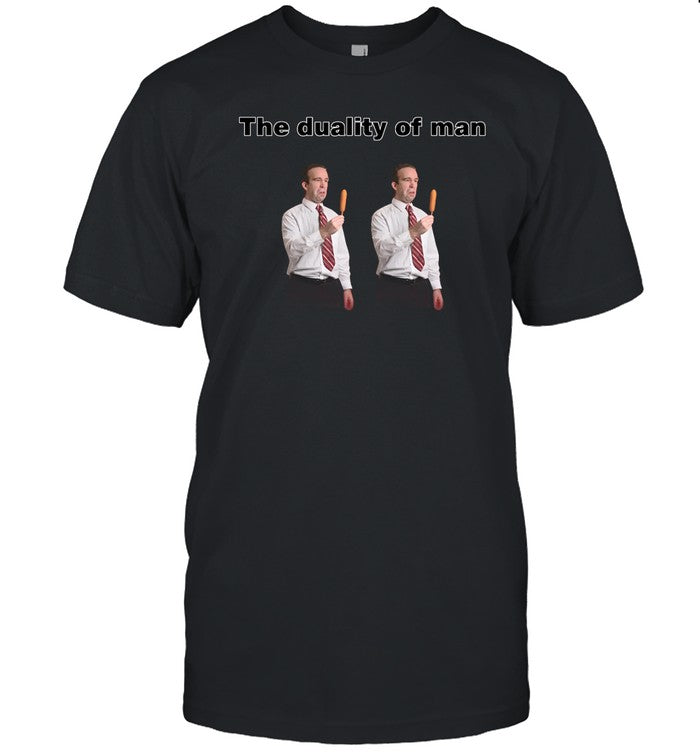 The Duality Of Man 2 Identical Stock Images T Shirt