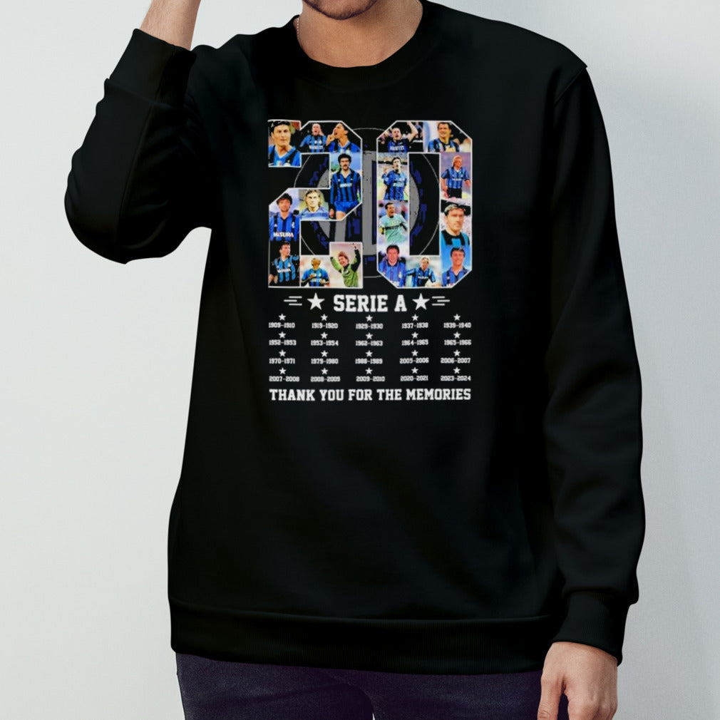 20 Serie A Inter Milan Thank You For The Memories 1909 sâ€“ 2024 T Shirts