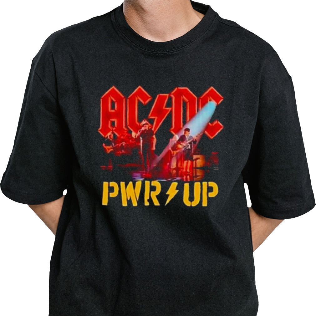 2024 Acdc Pwr Up World Tour Shirt Rock Band Graphic Fan Shirt
