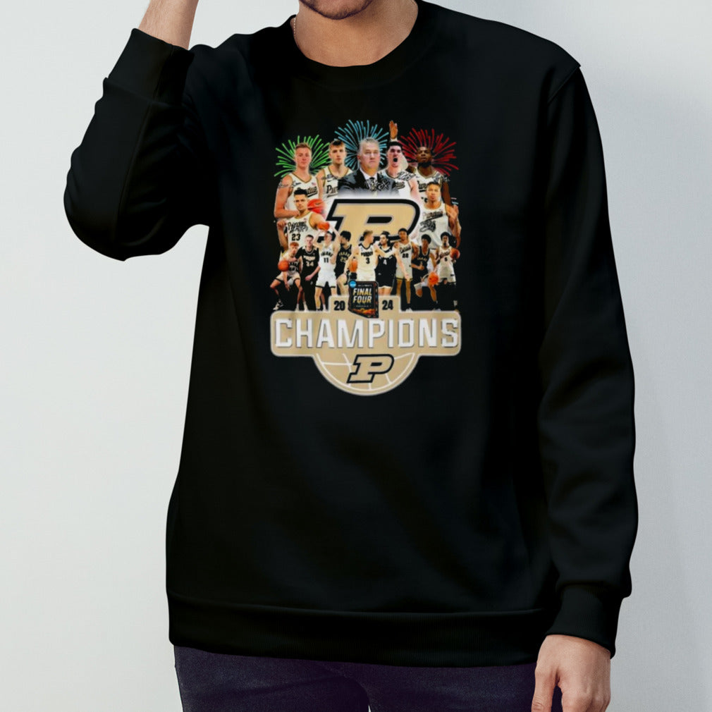 2024 Mens Final Four Champions Purdue Boilermakers T-Shirts