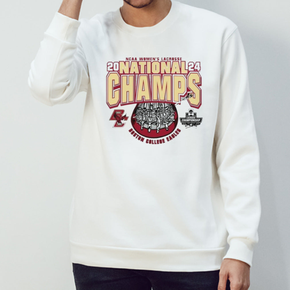 2024 NCAA Womenâ€™s Lacrosse National Champions Boston College Eagles logo shirt