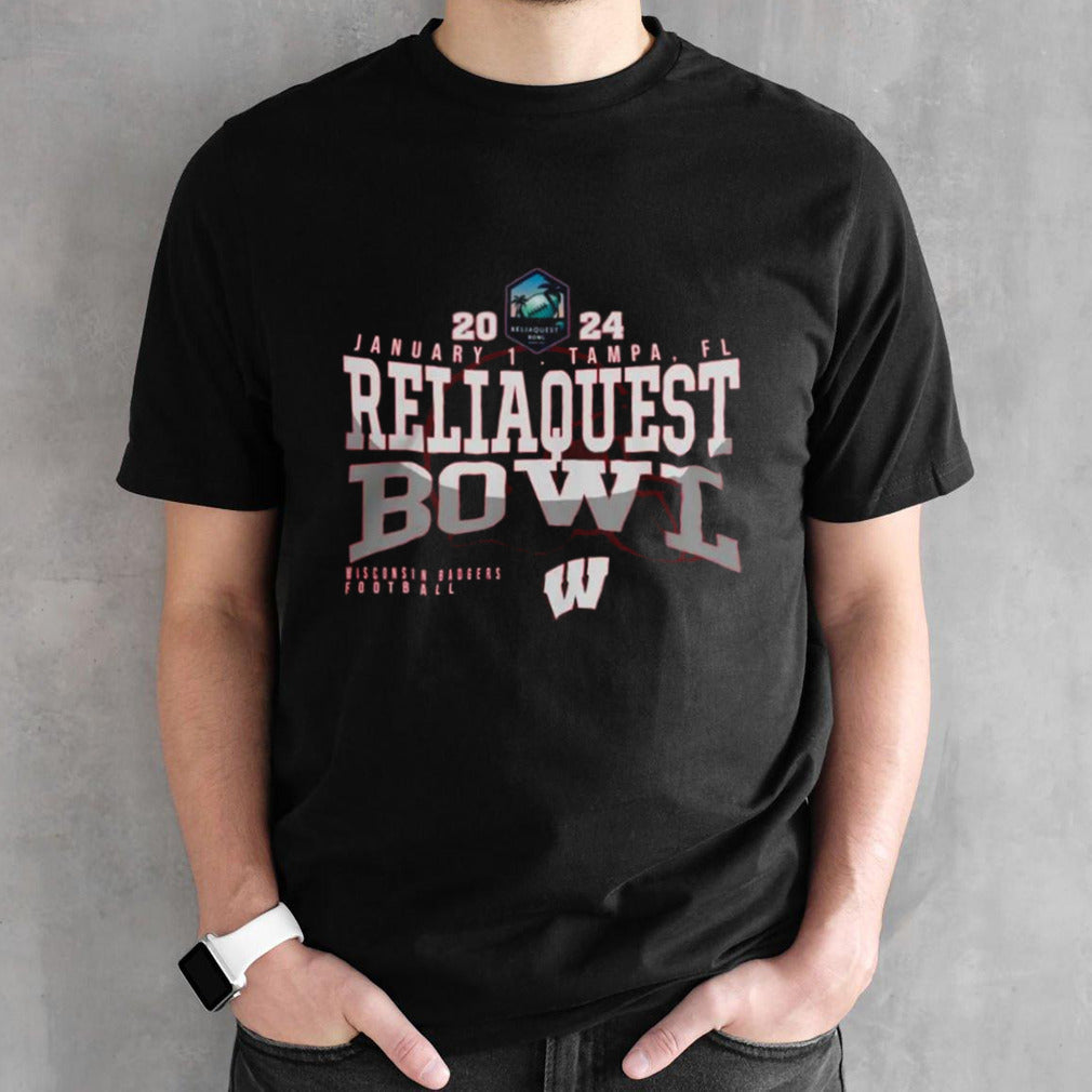 2024 Reliaquest Bowl Merch Wisconsin Badgers Football Jans. 1 Tampas, Fl T-shirts
