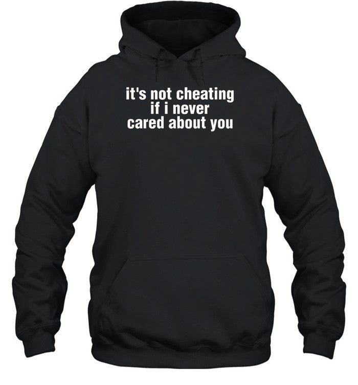 It's Not Cheating If I Never Cared About You Hoodie