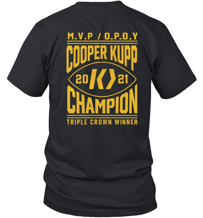 Mvp Opoy Cooper Kupp 2021 Champion Triple Crown Winner Hoodie