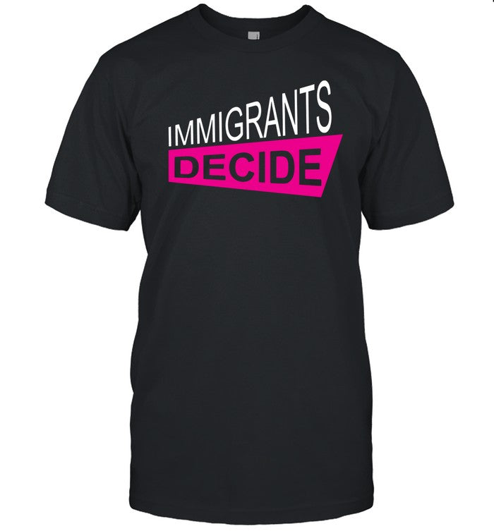 Padma Lakshmi Wearing Immigrants Decide Shirt