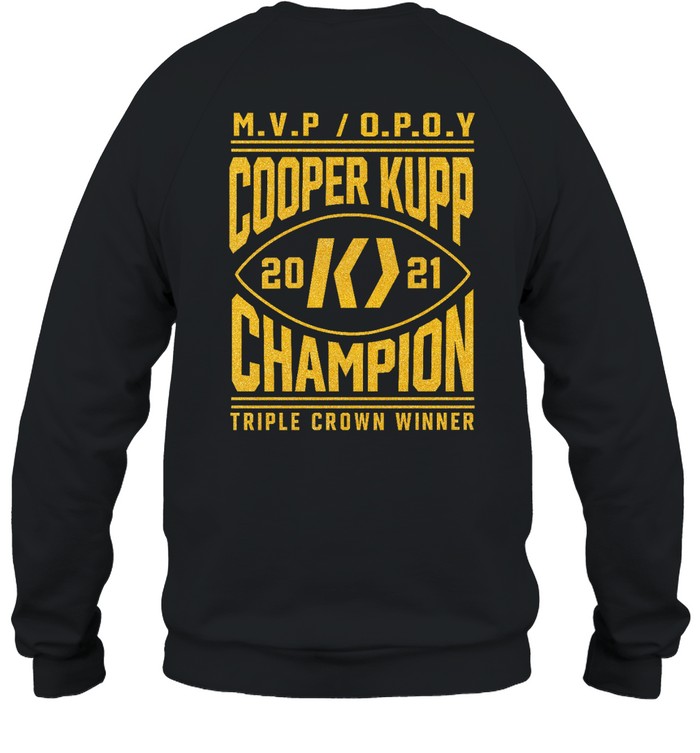 Mvp Opoy Cooper Kupp 2021 Champion Triple Crown Winner Hoodie
