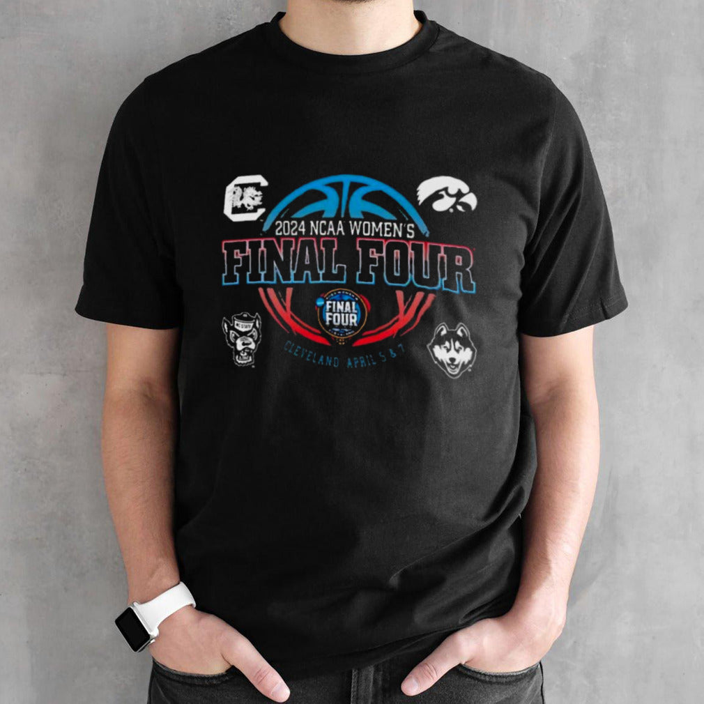 4 Teams 2024 NCAA Womensâ€™s Final Four Shirts
