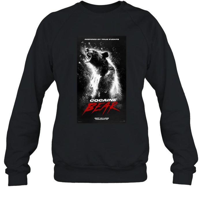 Cocaine Bear Poster Hoodie