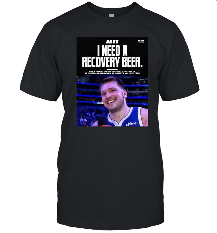 Luka Doncic I Need A Recovery Beer Hoodie